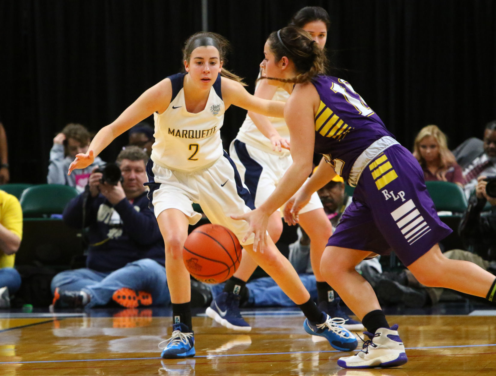 Gallery: Girls Basketball State Finals: Marquette Catholic vs. Vincennes Rivet